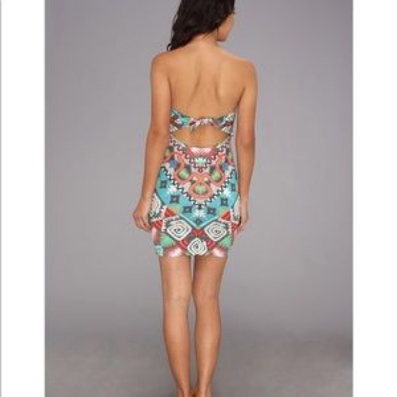 NWT Mara Hoffman mini v-wire print dress - Picture 3 of 6